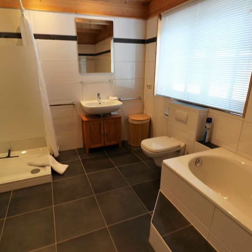 Blockhaus Willingen Badezimmer