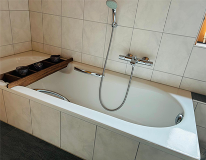 Blockhaus Willingen Badewanne